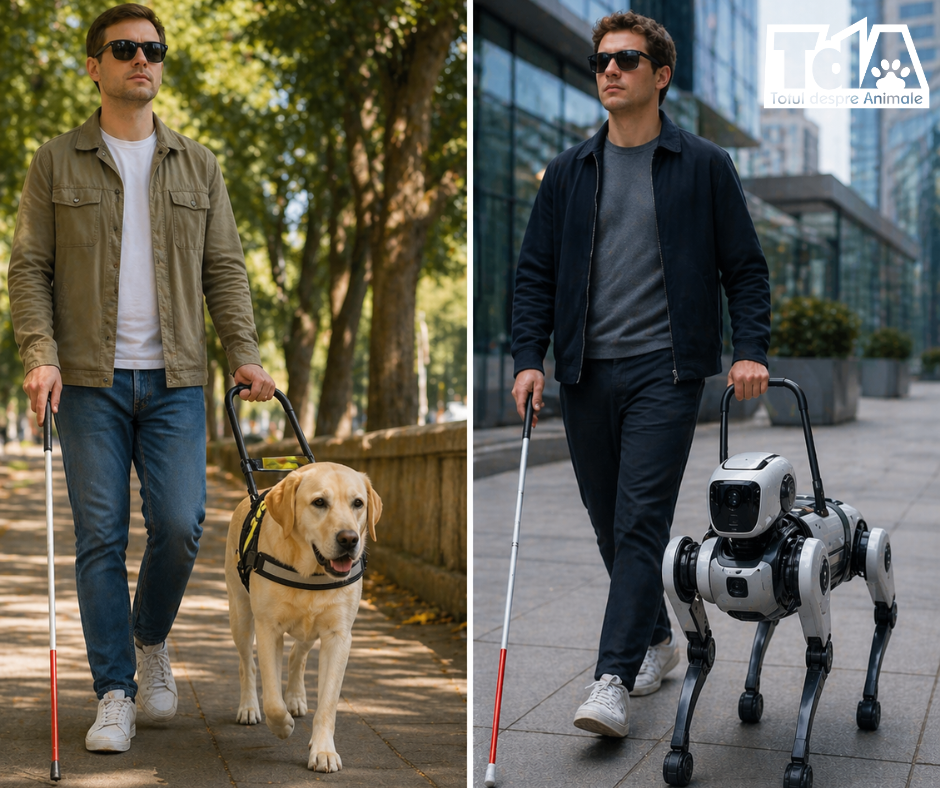 Pot câinii-ghid robotici să-i înlocuiască pe cei reali? 